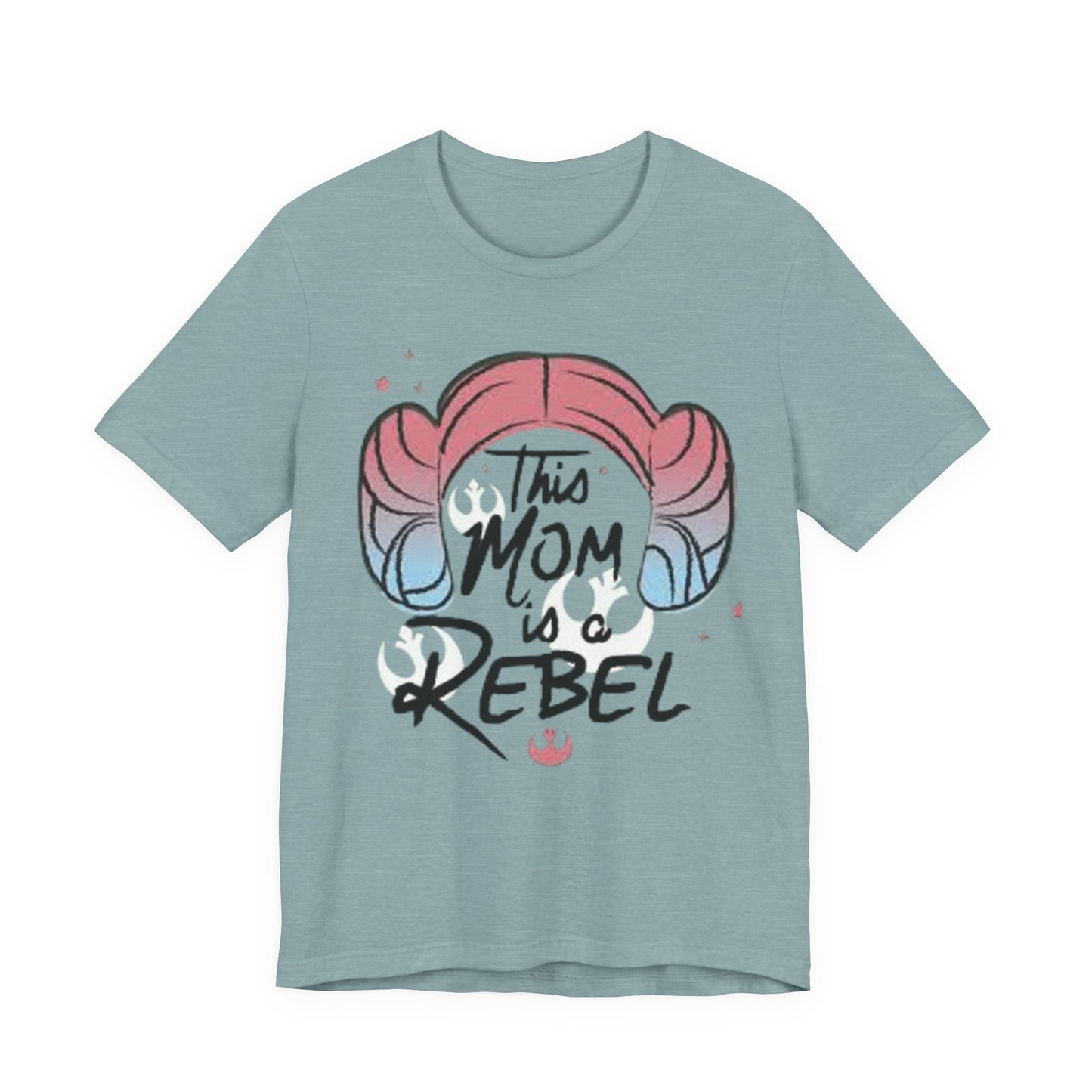 Rebel Mom Tee — "This Mom Is a Rebel" Graphic T-Shirt