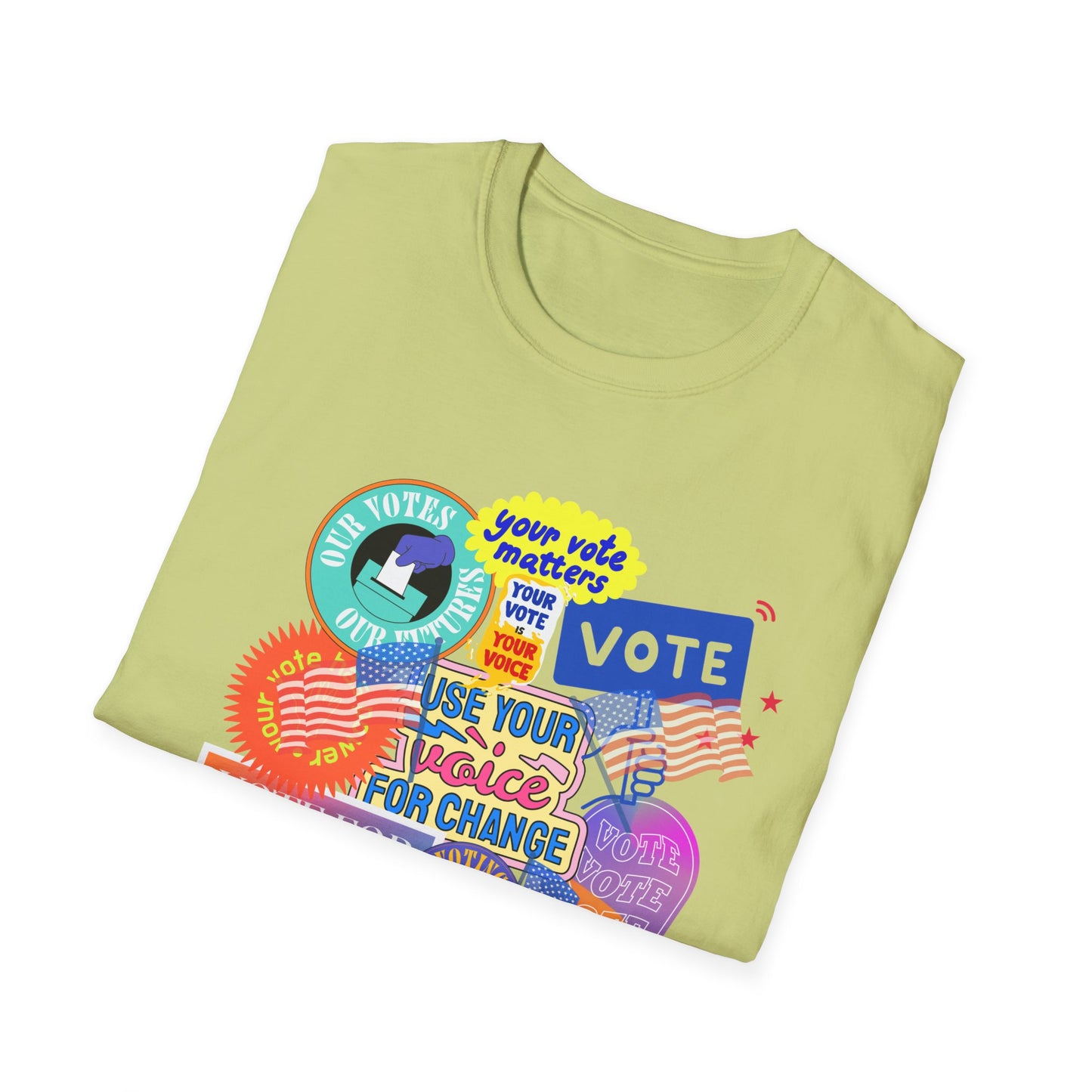 vote vote vote   Unisex Softstyle T-Shirt