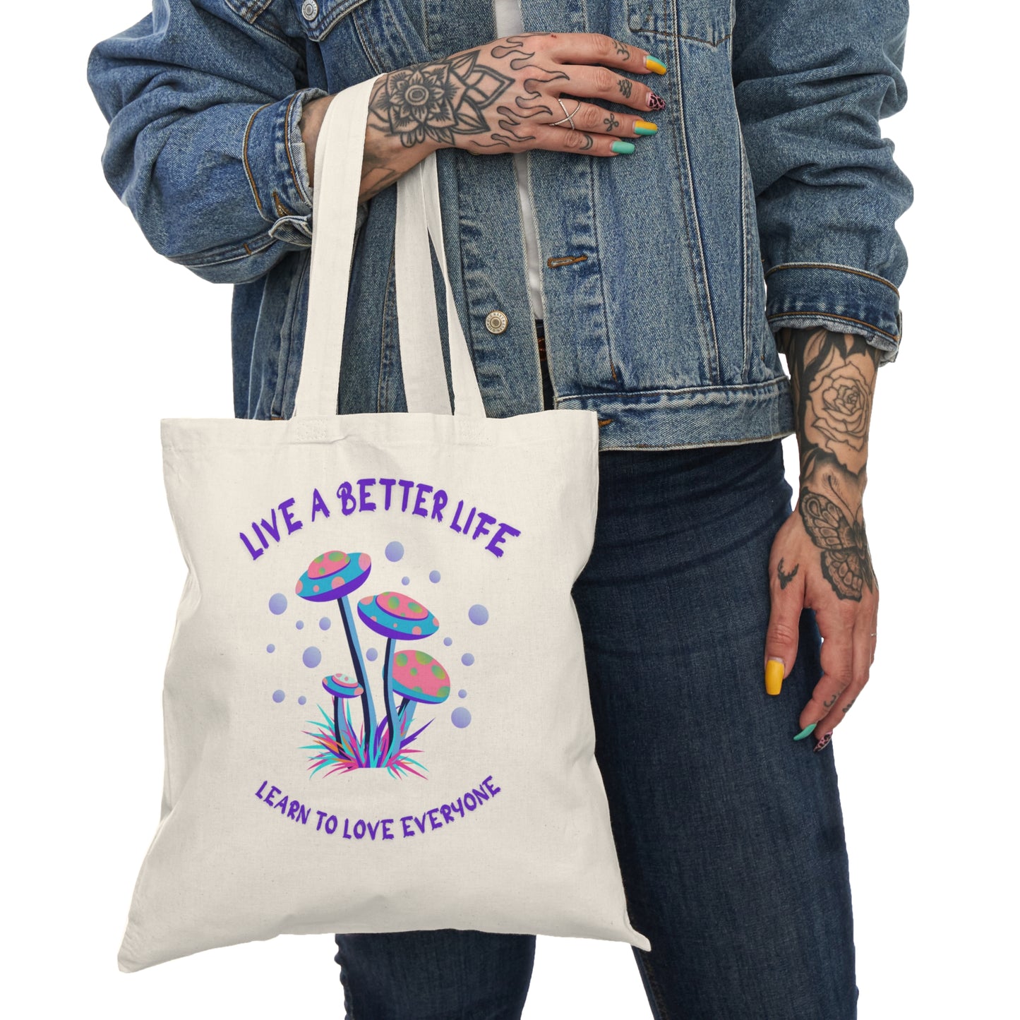 Life a better life Natural Tote Bag