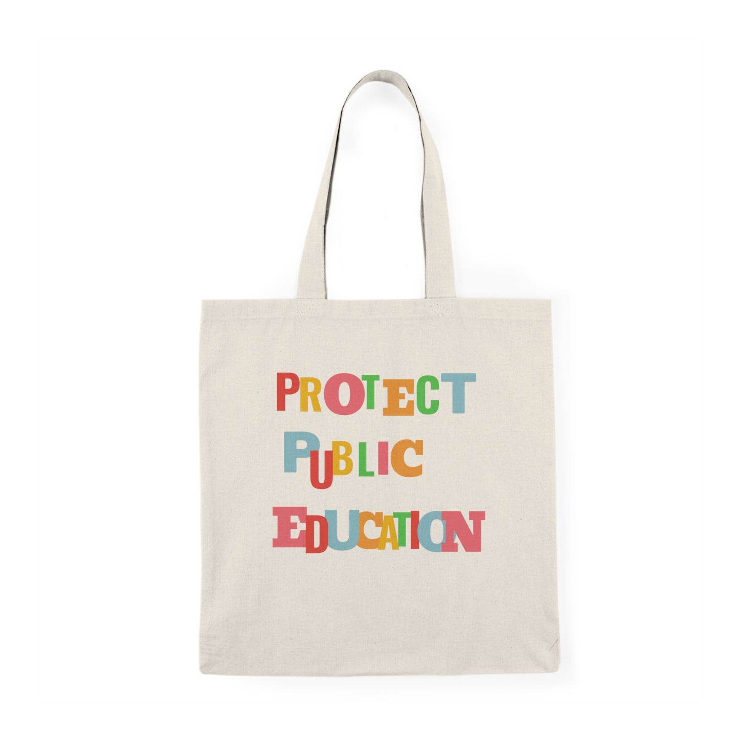Protect Public Education Natural Tote Bag