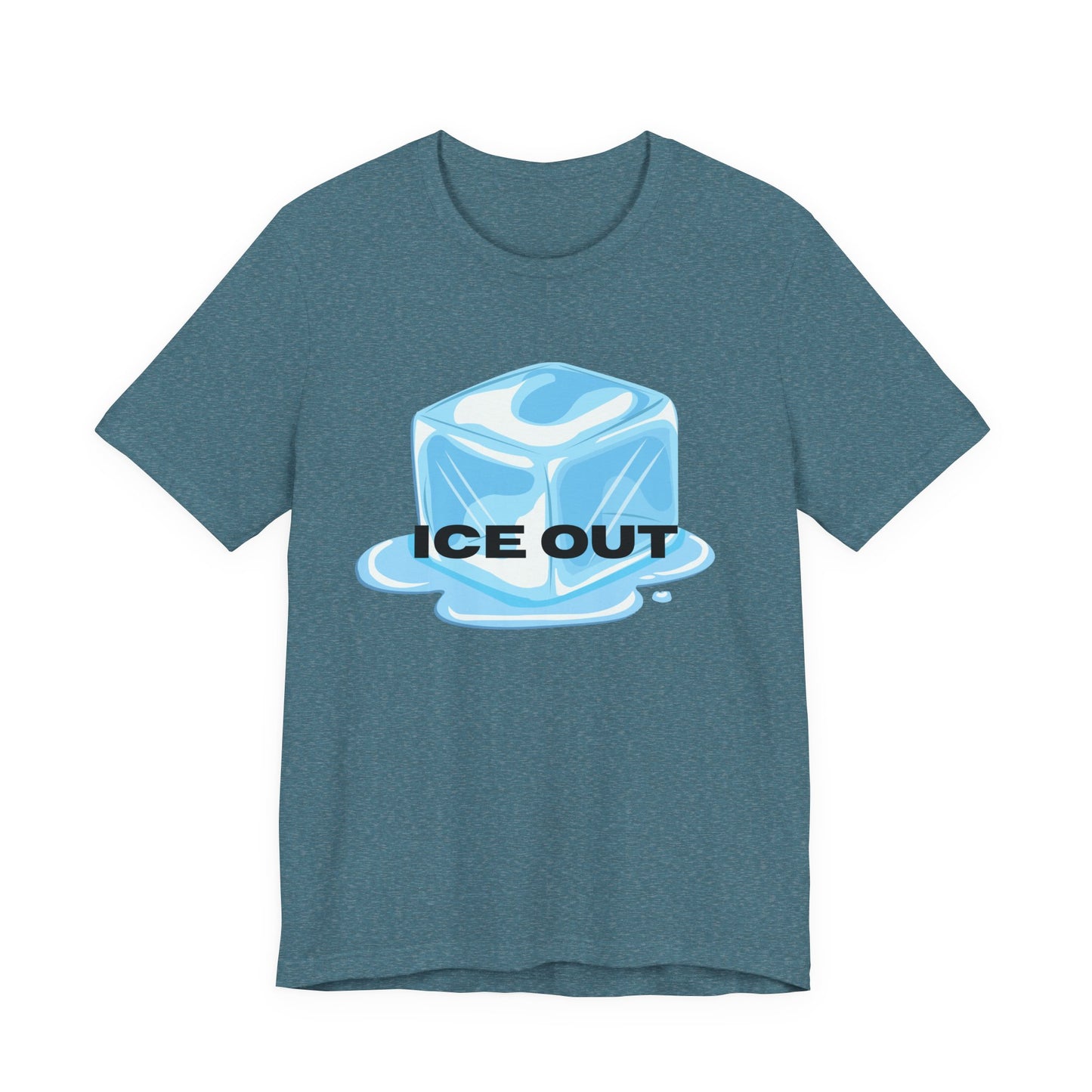 Ice Out Tee — Graphic Ice Cube Shirt with "ICE OUT" Text