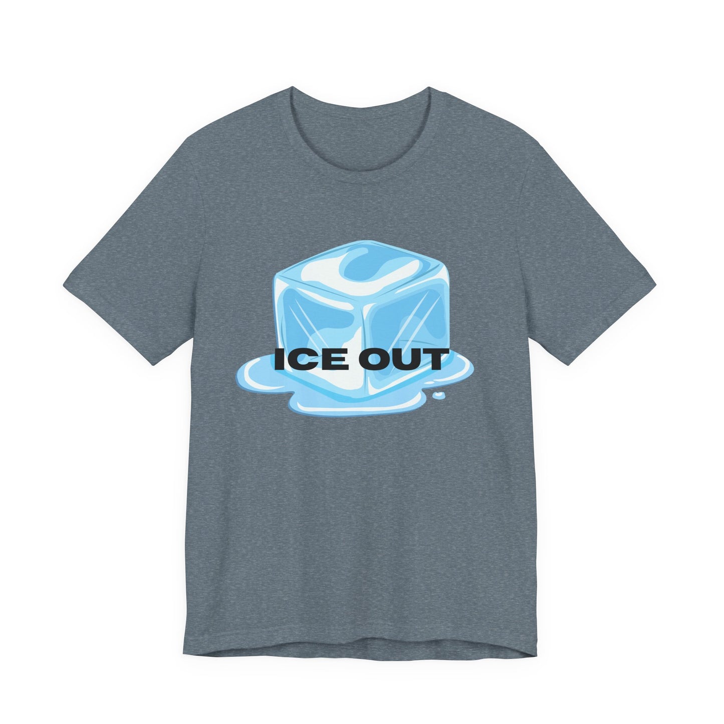 Ice Out Tee — Graphic Ice Cube Shirt with "ICE OUT" Text