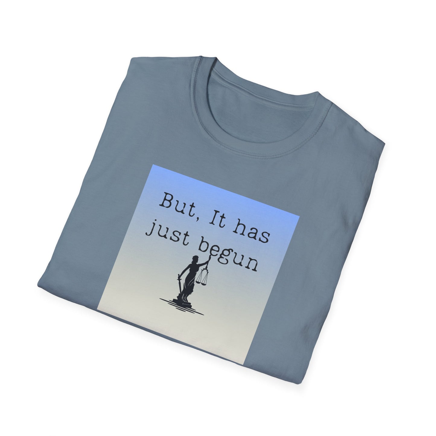 Political Response Unisex T-Shirt - Lady Liberty Blind Folded Shirt