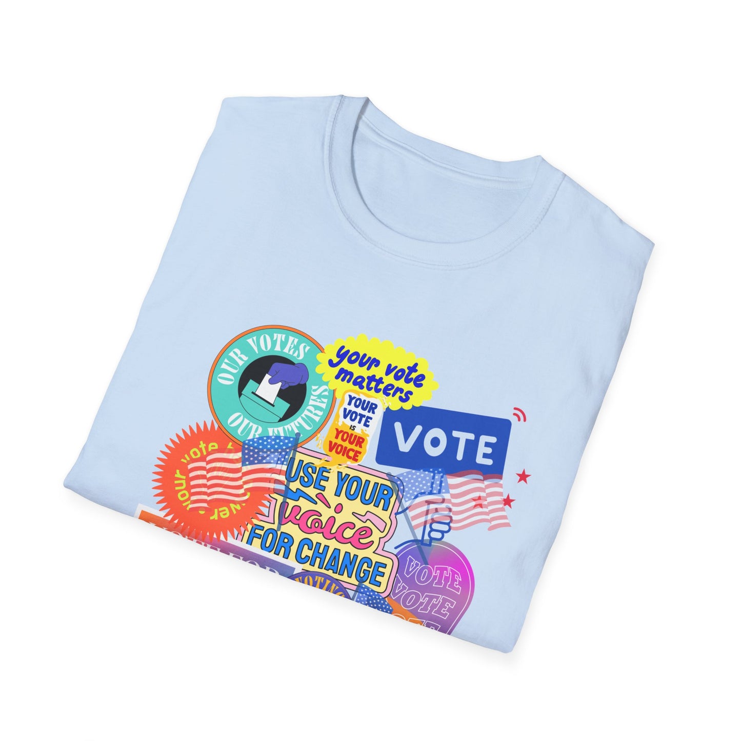 vote vote vote   Unisex Softstyle T-Shirt