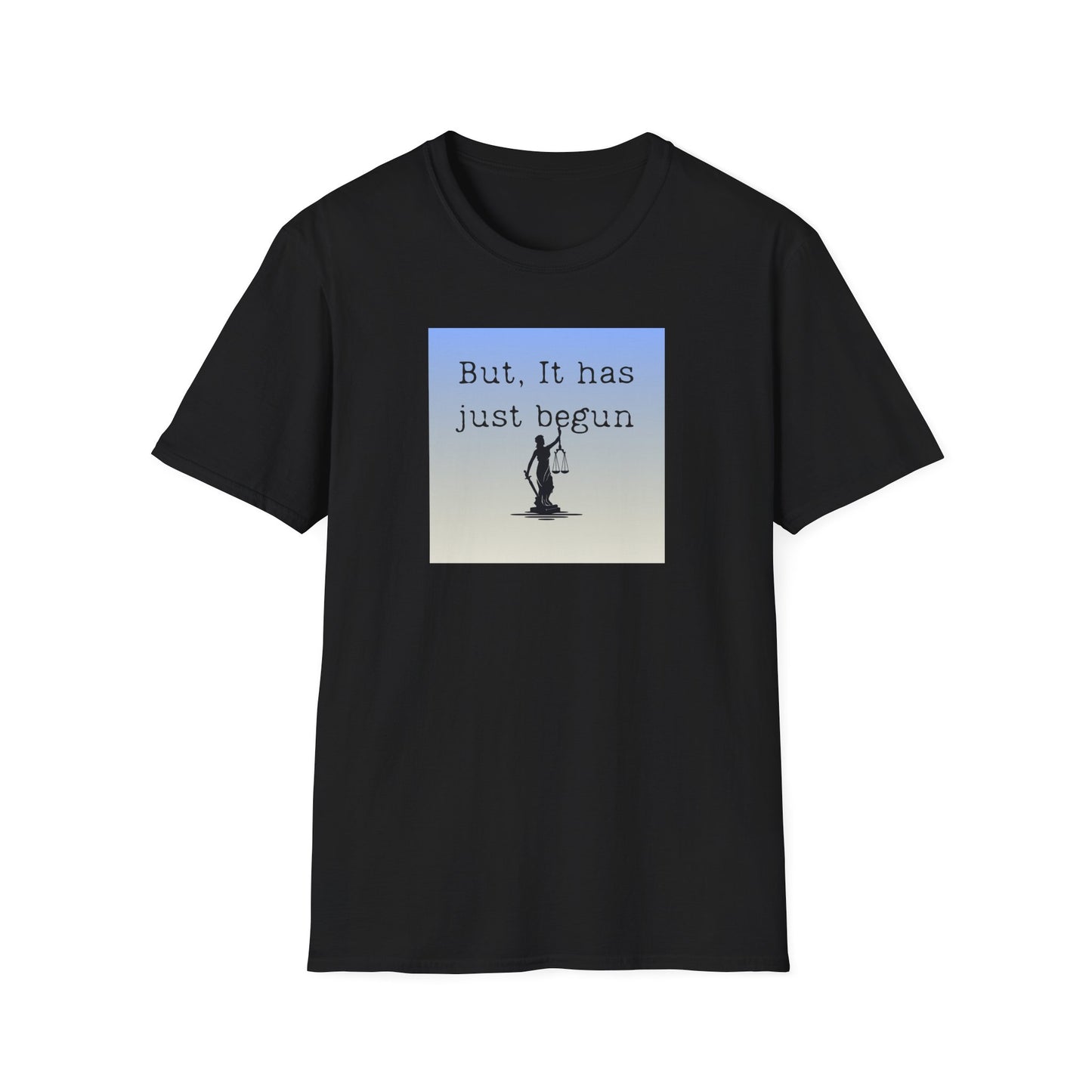 Political Response Unisex T-Shirt - Lady Liberty Blind Folded Shirt