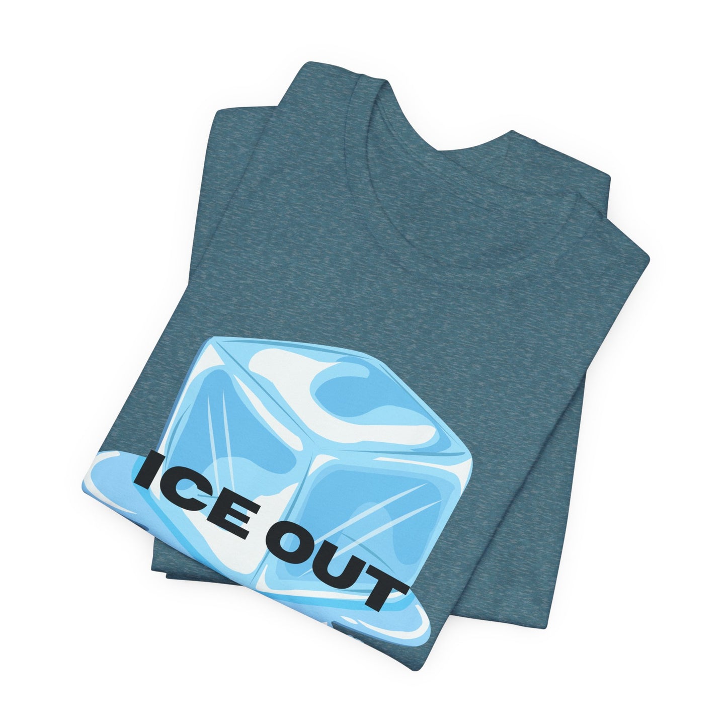Ice Out Tee — Graphic Ice Cube Shirt with "ICE OUT" Text
