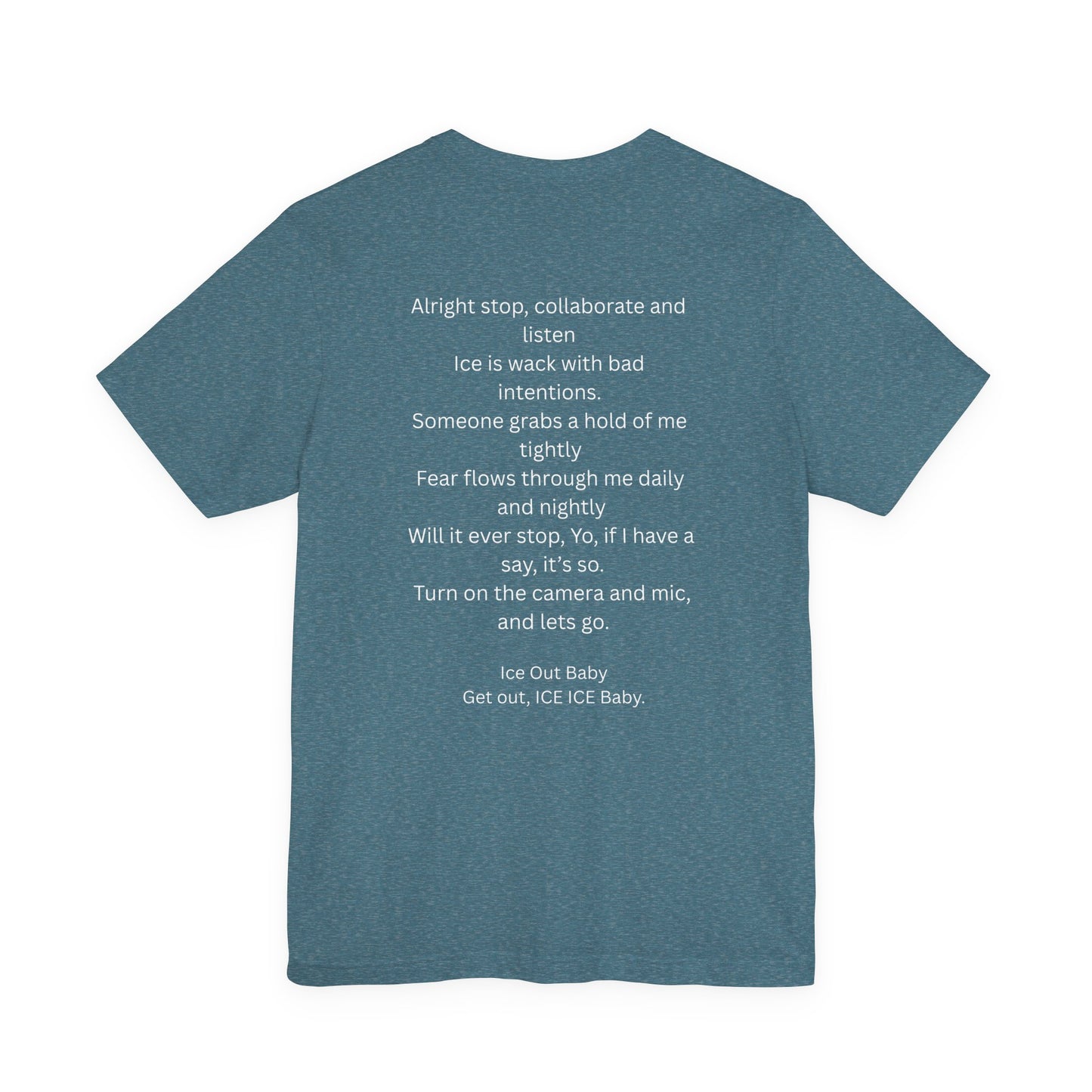 Ice Out Tee — Graphic Ice Cube Shirt with "ICE OUT" Text