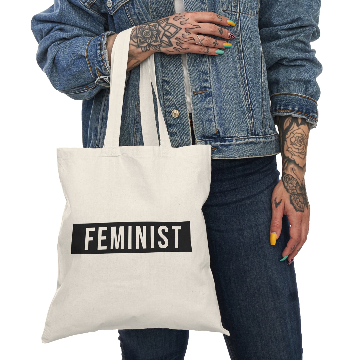 feminist Natural Tote Bag