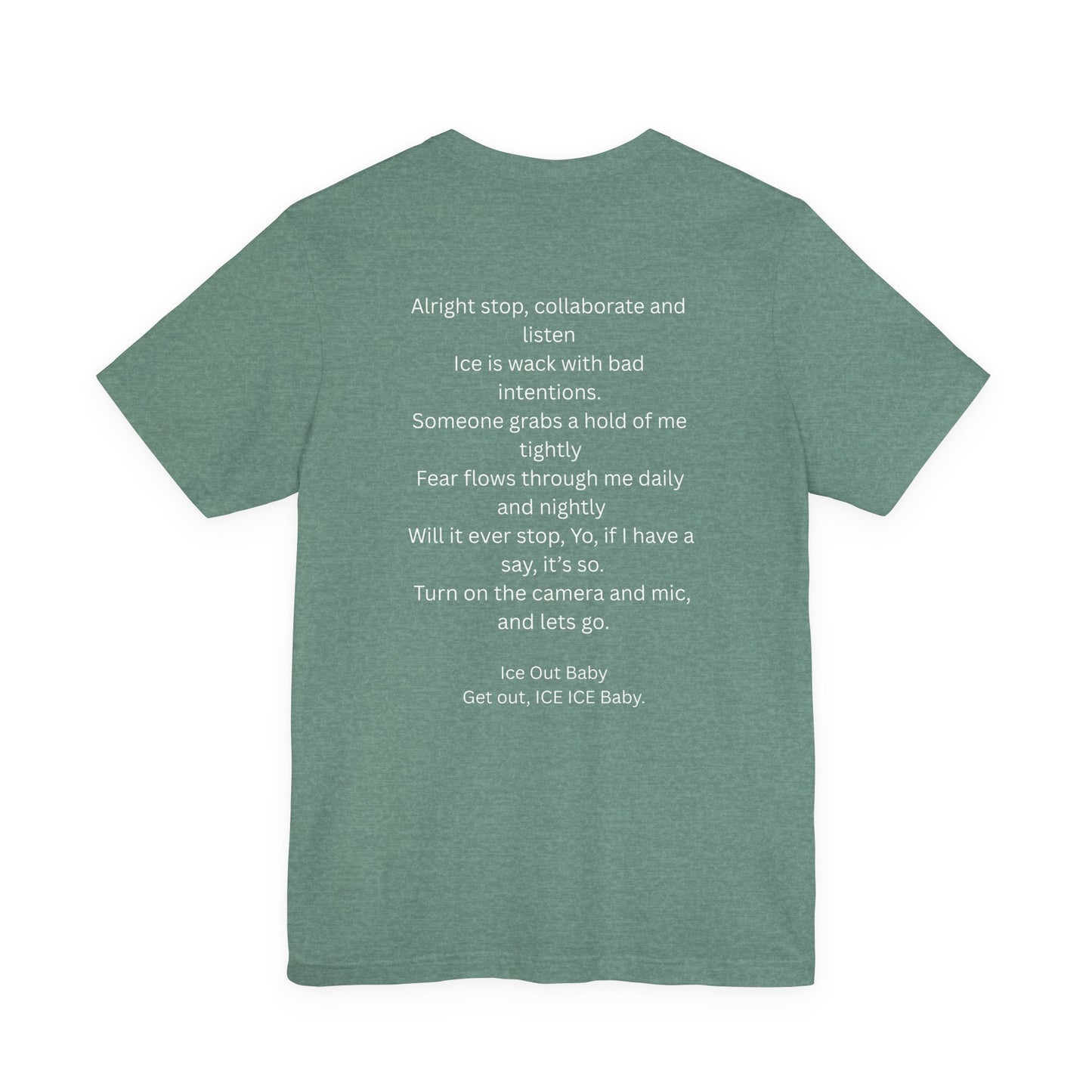 Ice Out Tee — Graphic Ice Cube Shirt with "ICE OUT" Text