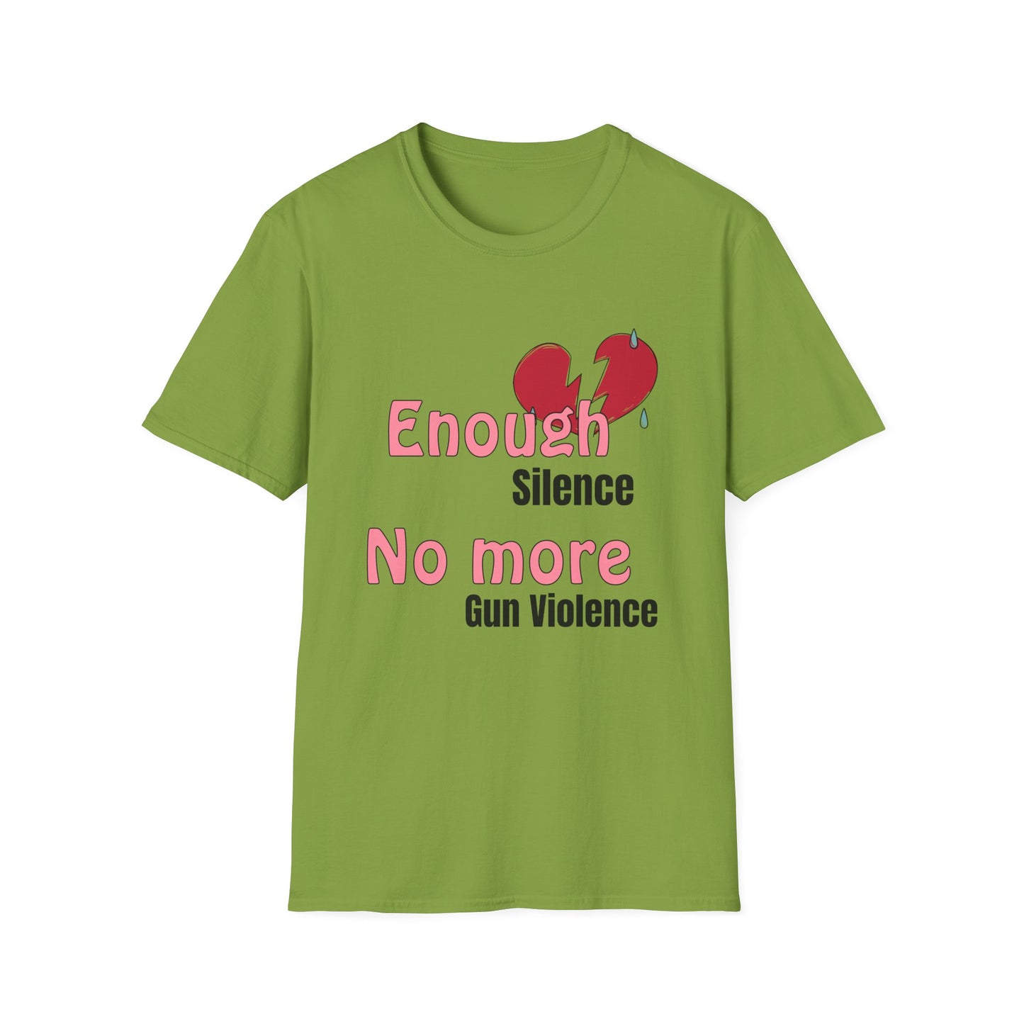 Enough Guns Stick figure Unisex Softstyle T-Shirt